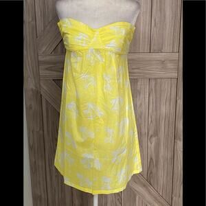 Princess Tam Tam extra small yellow and white mini dress